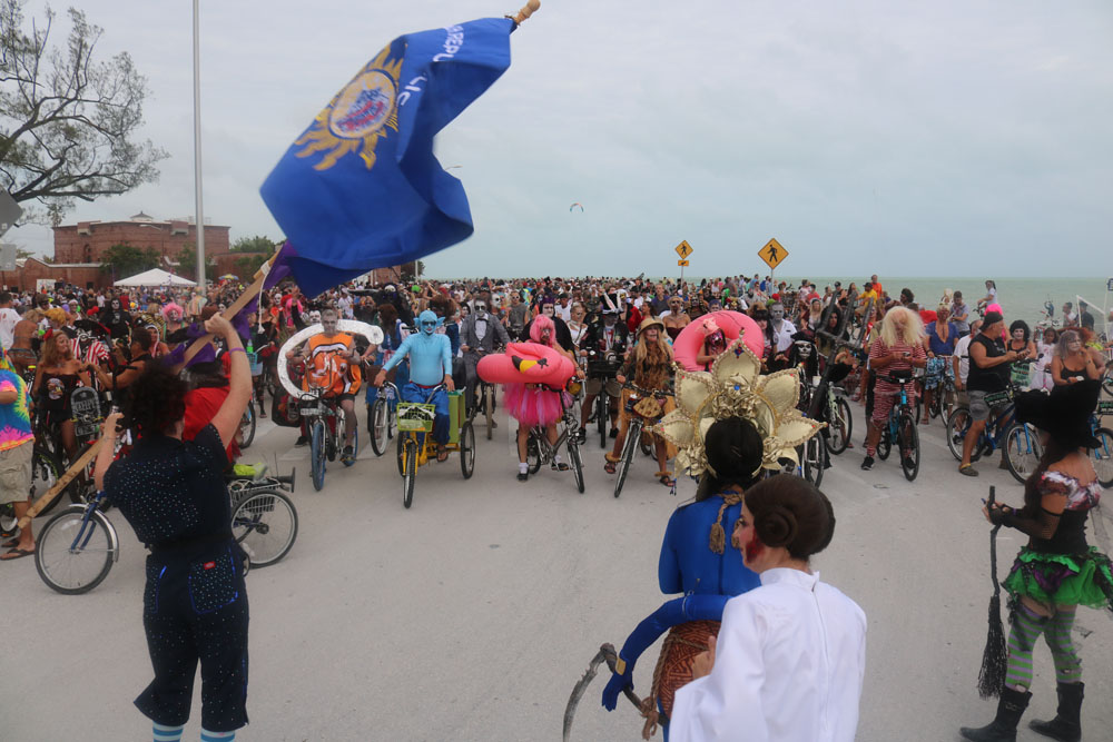 Zombie Bike Ride 2017 photo - Duval Street, Key West
